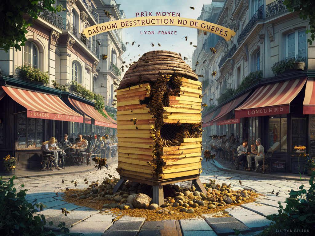 prix moyen destruction nid de guepes Lyon