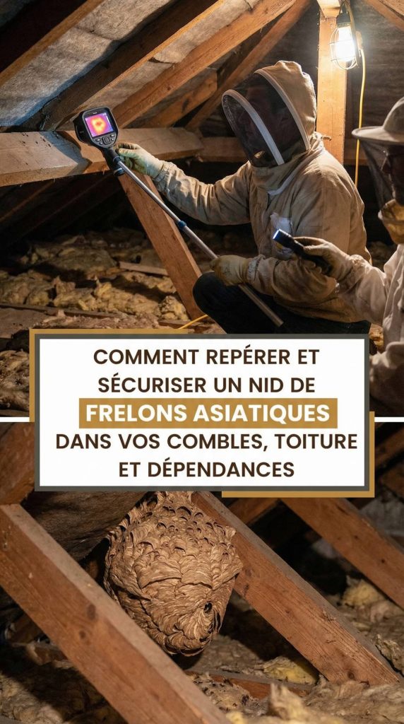 Comment repérer et sécuriser un nid de frelon asiatique dans les combles, toitures et dépendances de votre maison