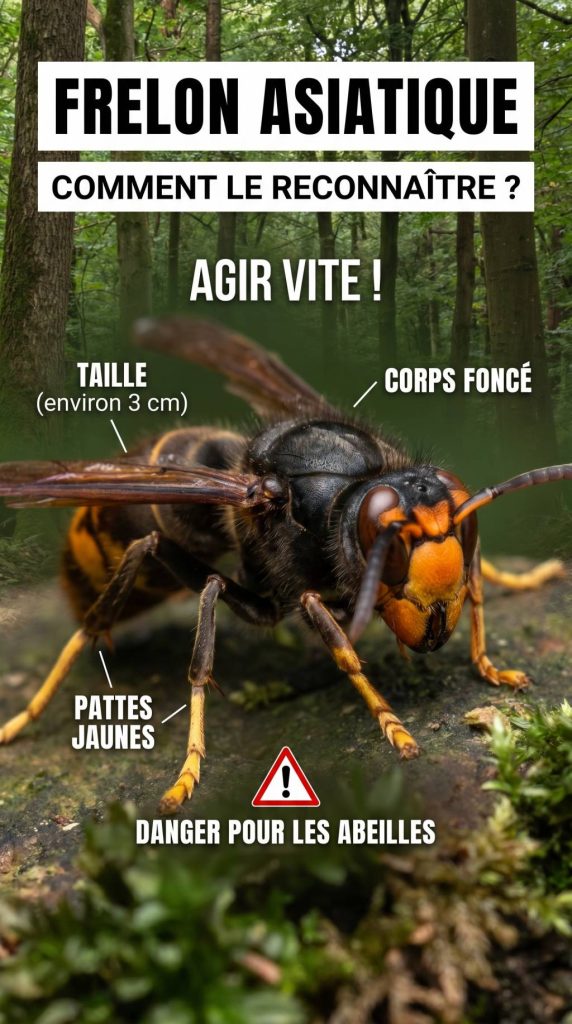 Frelons asiatiques taille : comment reconnaître le frelon asiatique et agir vite