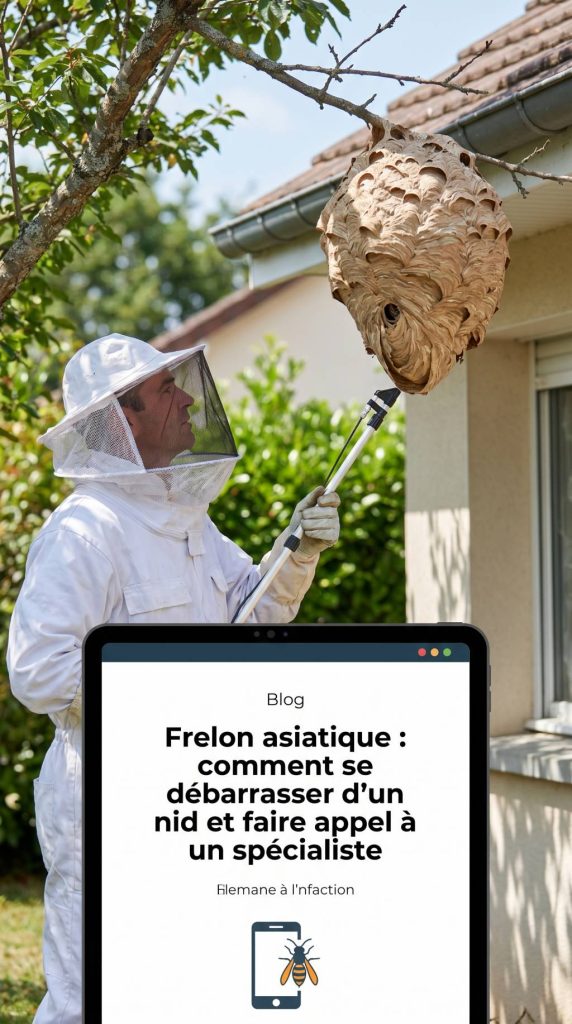 Frelon asiatique : comment se débarrasser d’un nid et faire appel à un spécialiste