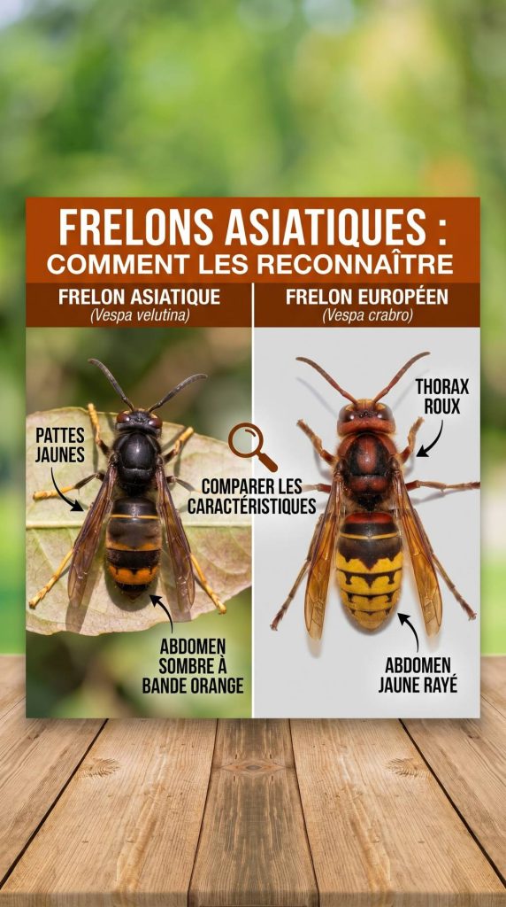 Frelons asiatiques comment les reconnaître