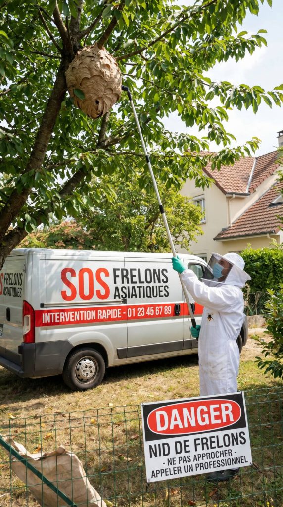 Frelons asiatiques : comment se débarrasser d’un nid et faire appel à une entreprise de destruction