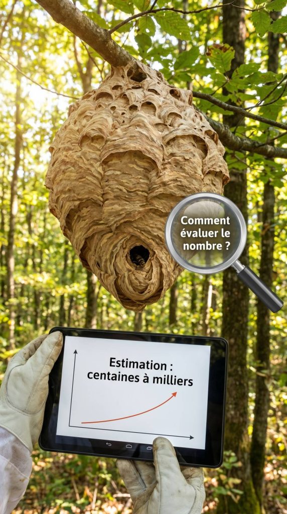 Nombre de frelons asiatiques dans un nid: combien et comment l’évaluer