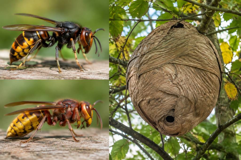 Insecte volant dangereux : reconnaître le frelon asiatique et réagir face à un nid